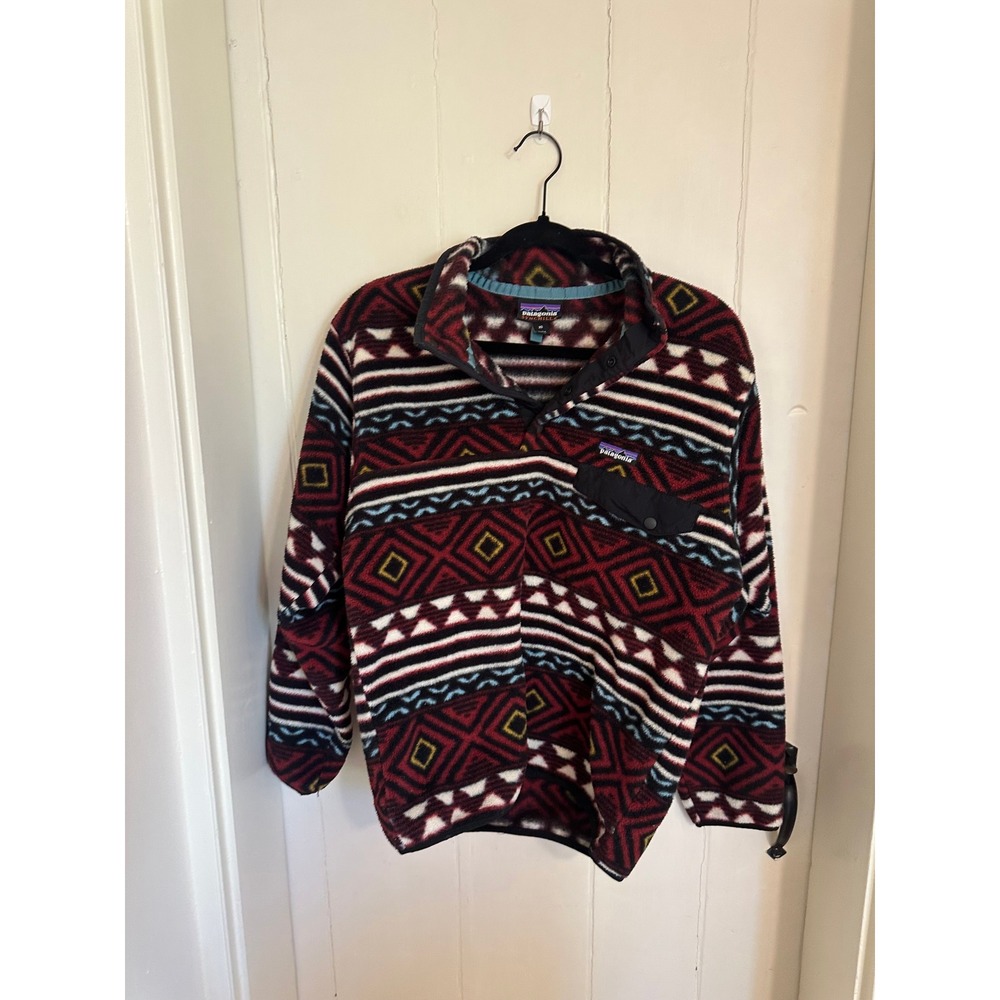 Vintage Patagonia Synchilla Snap-T Fleece Pullover Saltillo Aztec Pattern
